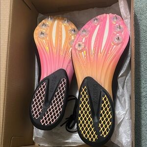 adidas Adizero Pink and Black spikes